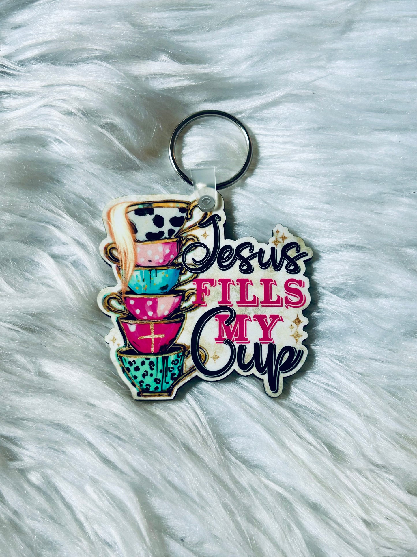 Jesus Fills My Cup Keychain