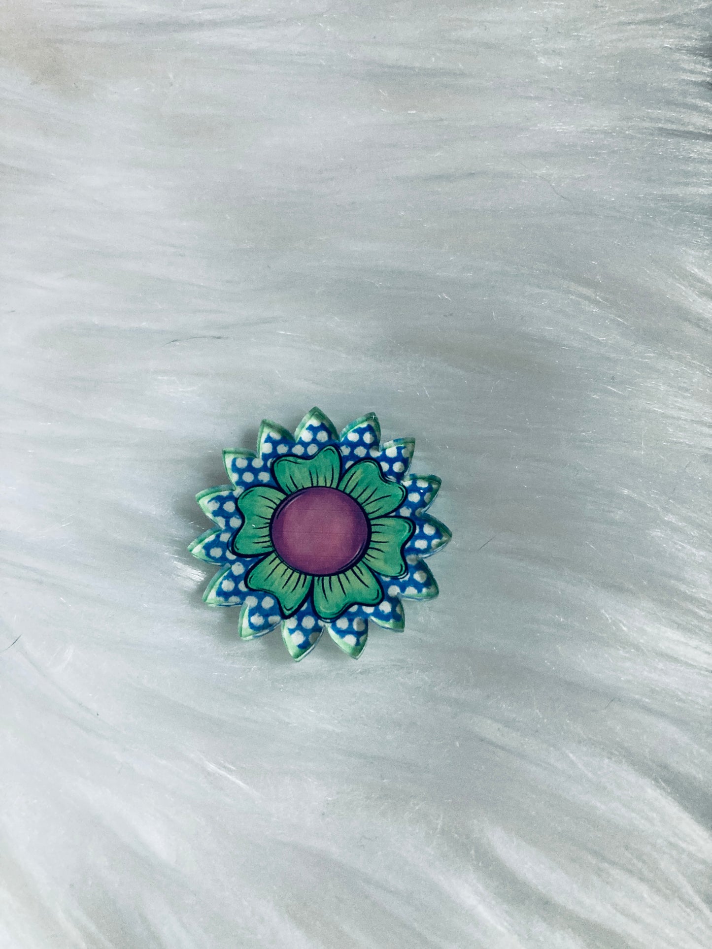 Sunflower Acrylic 1.5" Interchangeable Shape