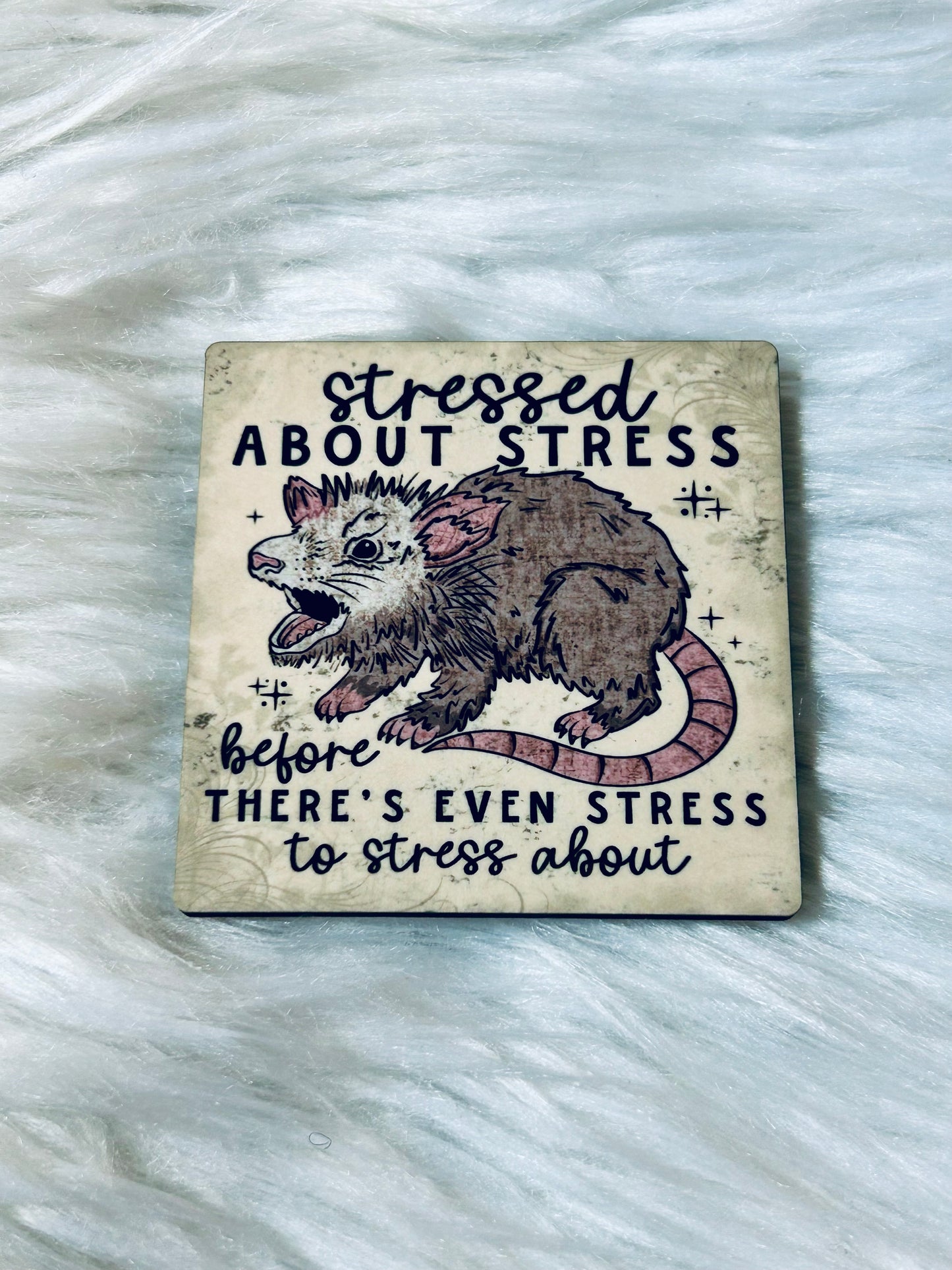 Stressed About Stress Matte Magnet
