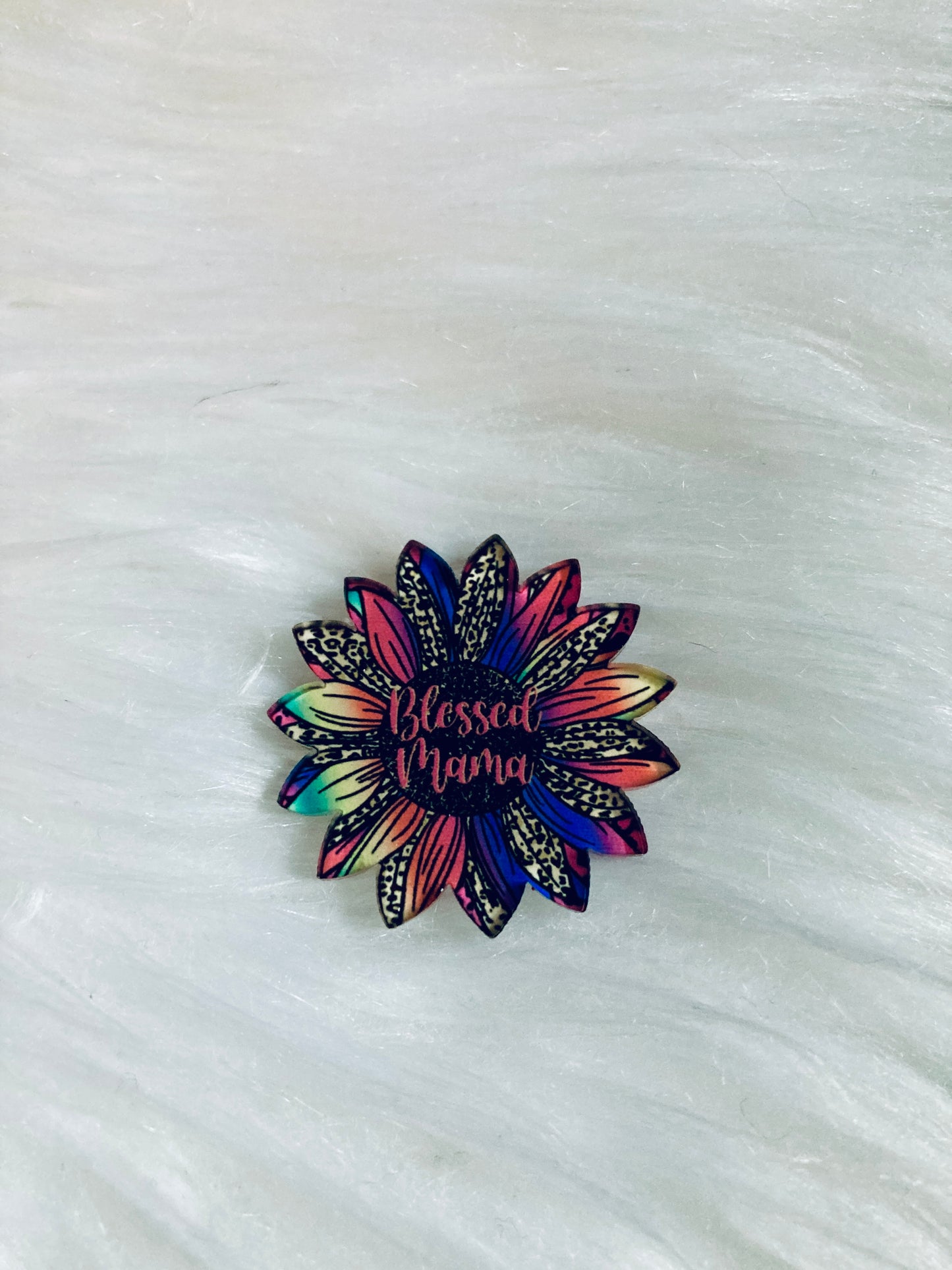 Sunflower Acrylic 1.5" Interchangeable Shape