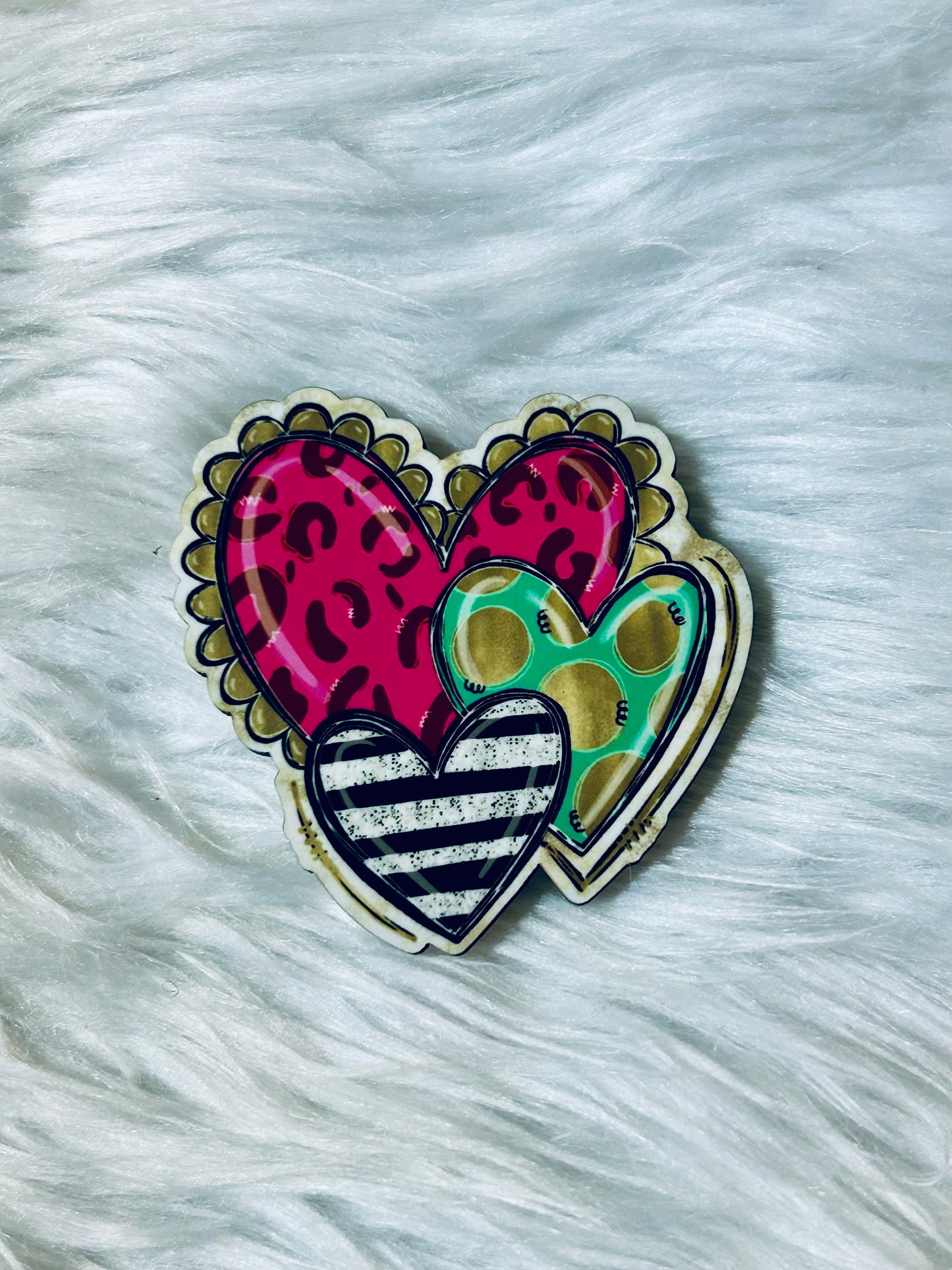 Bright Heart Trio Matte Magnet
