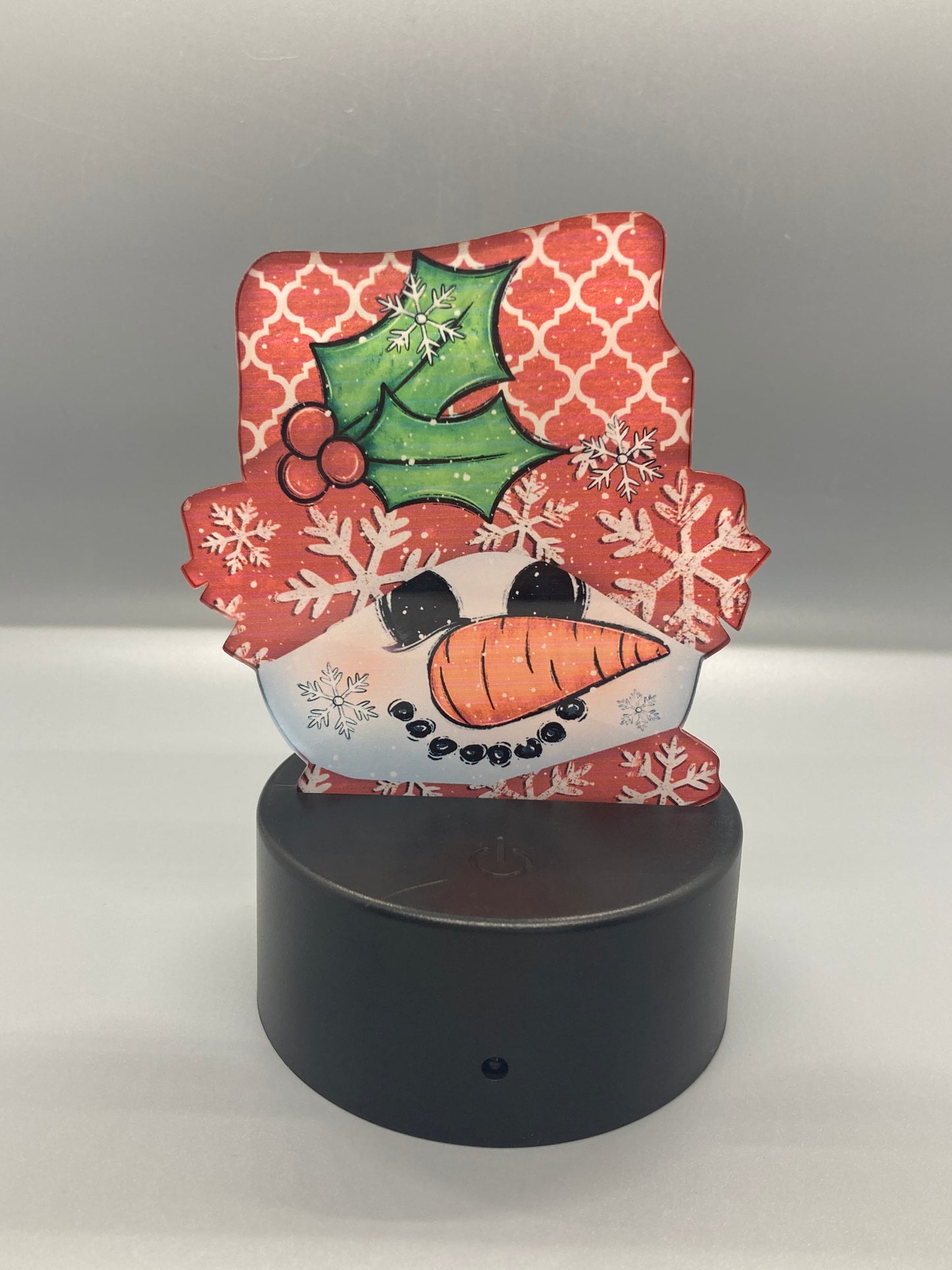 Snowman Holly Snowflake (SCL03) - Scarecrow Shape Light