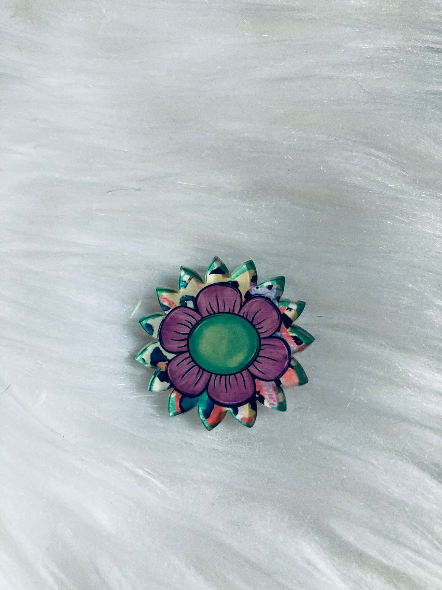Sunflower Acrylic 1.5" Interchangeable Shape