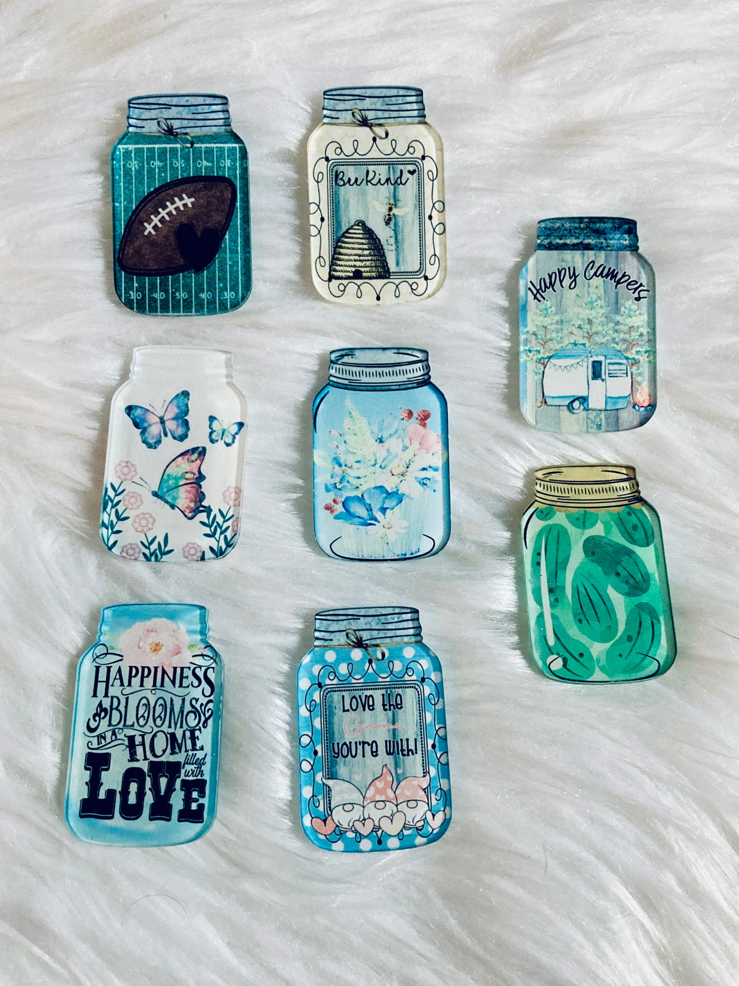 Mason Jar Shape Acrylic 2" Interchangable Shapes
