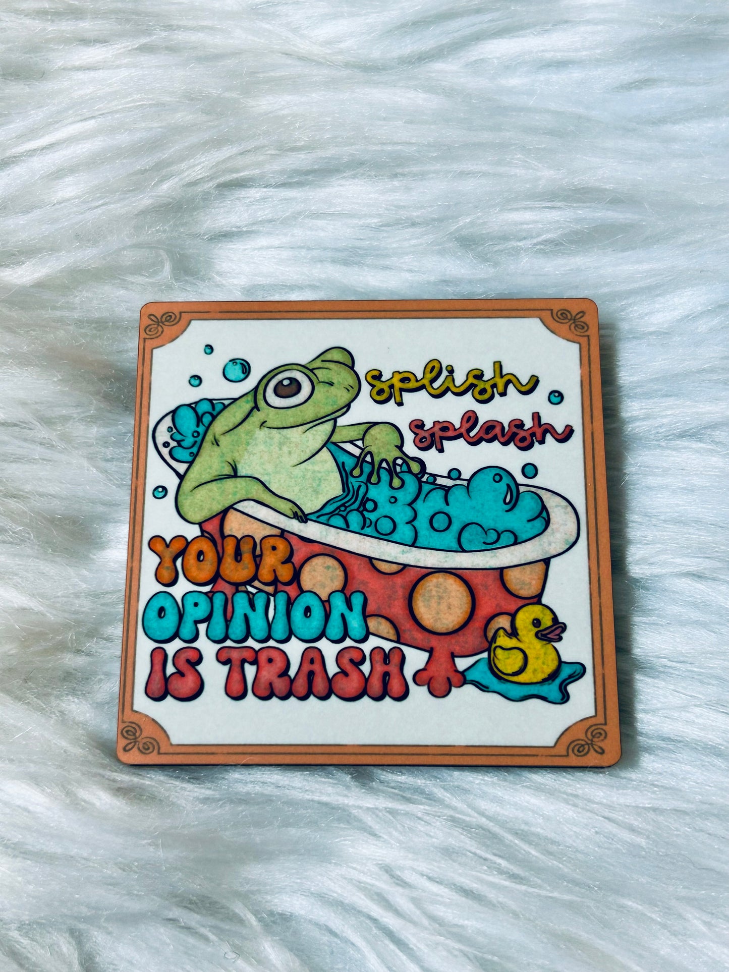 Your Opinion Is Trash Matte Magnet
