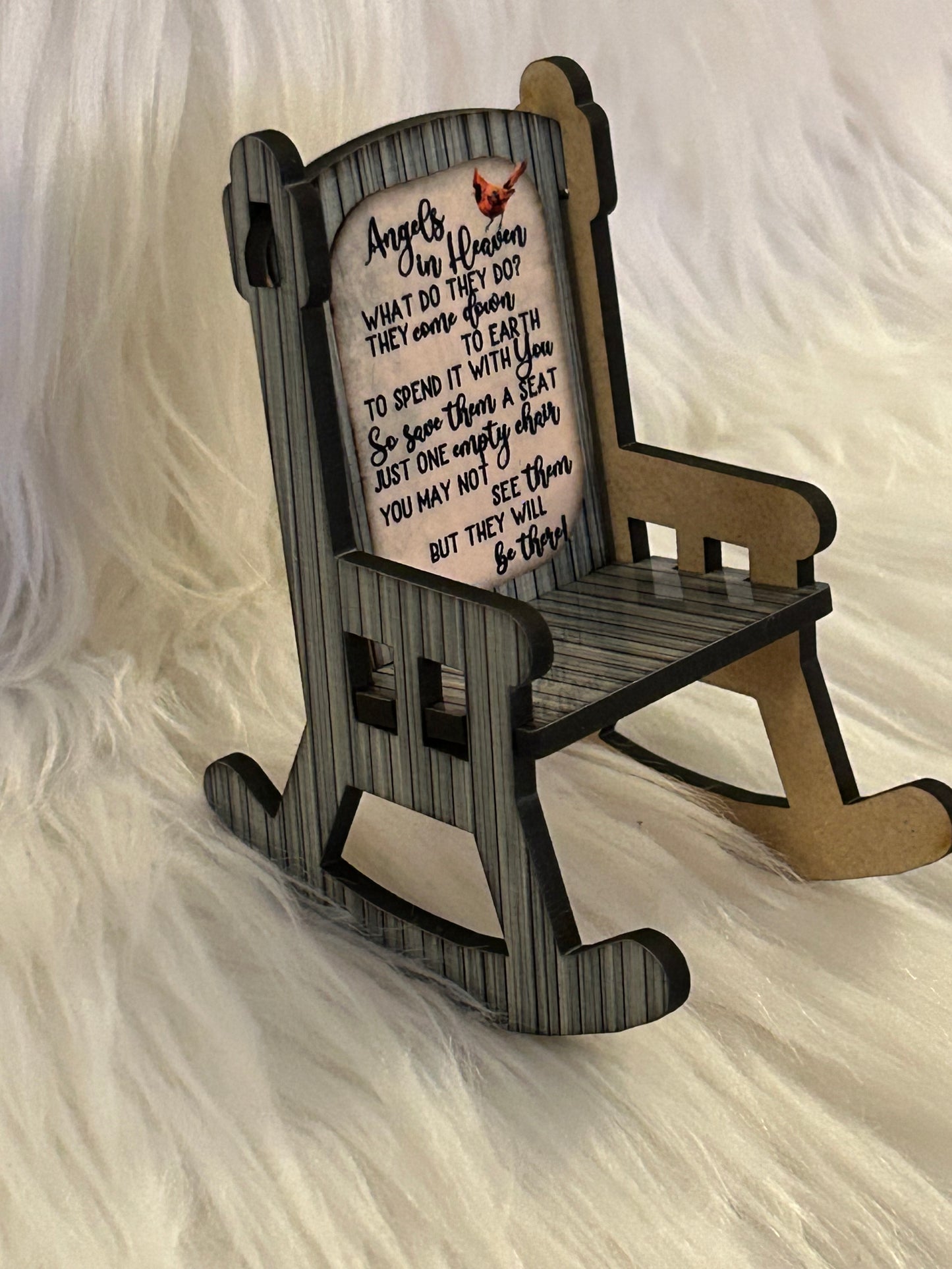 Angels in Heaven Cardinal (RC02) - Rocking Chair Shape