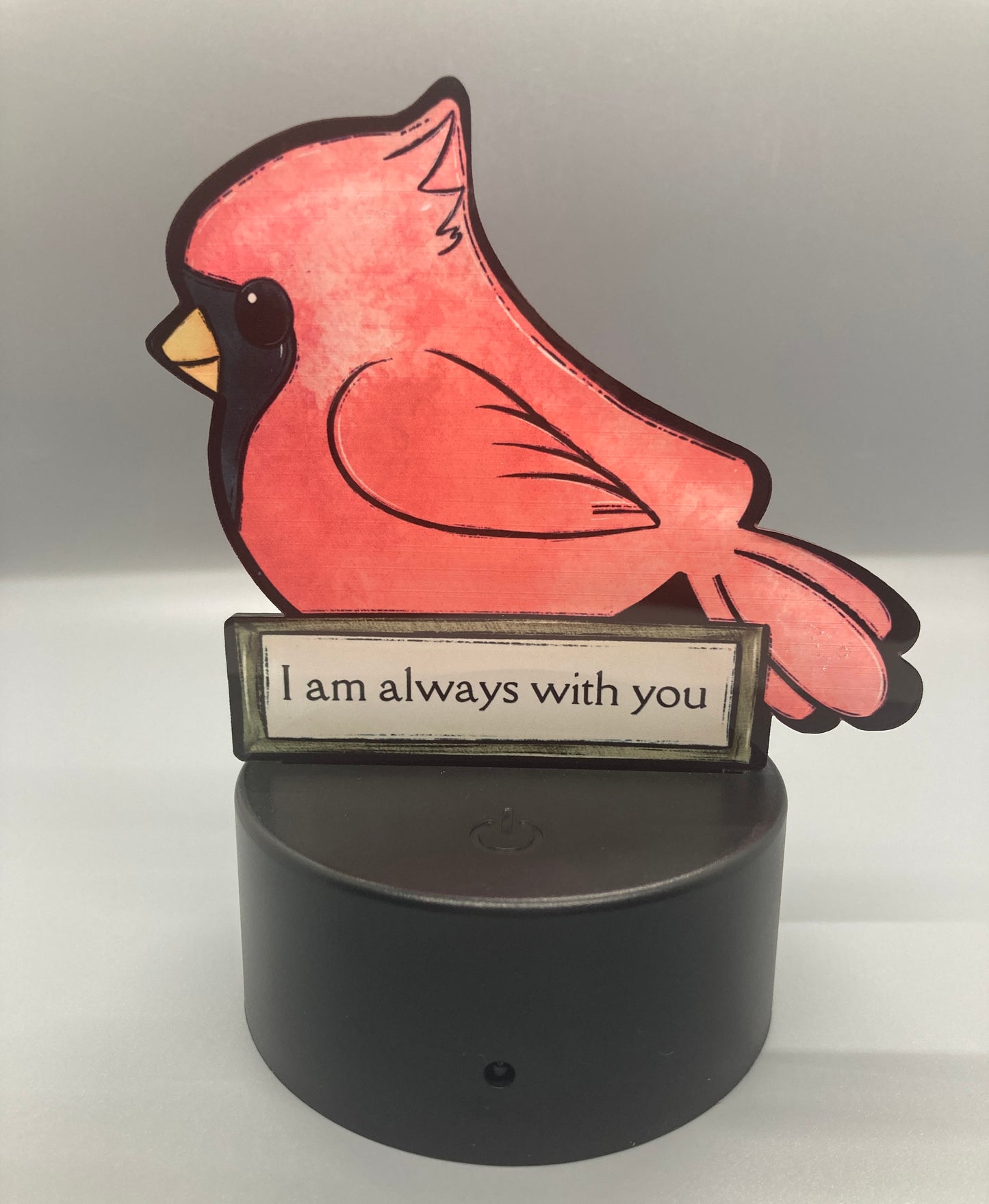 Pink I am Always With You (CL06) - Cardinal Shape Light