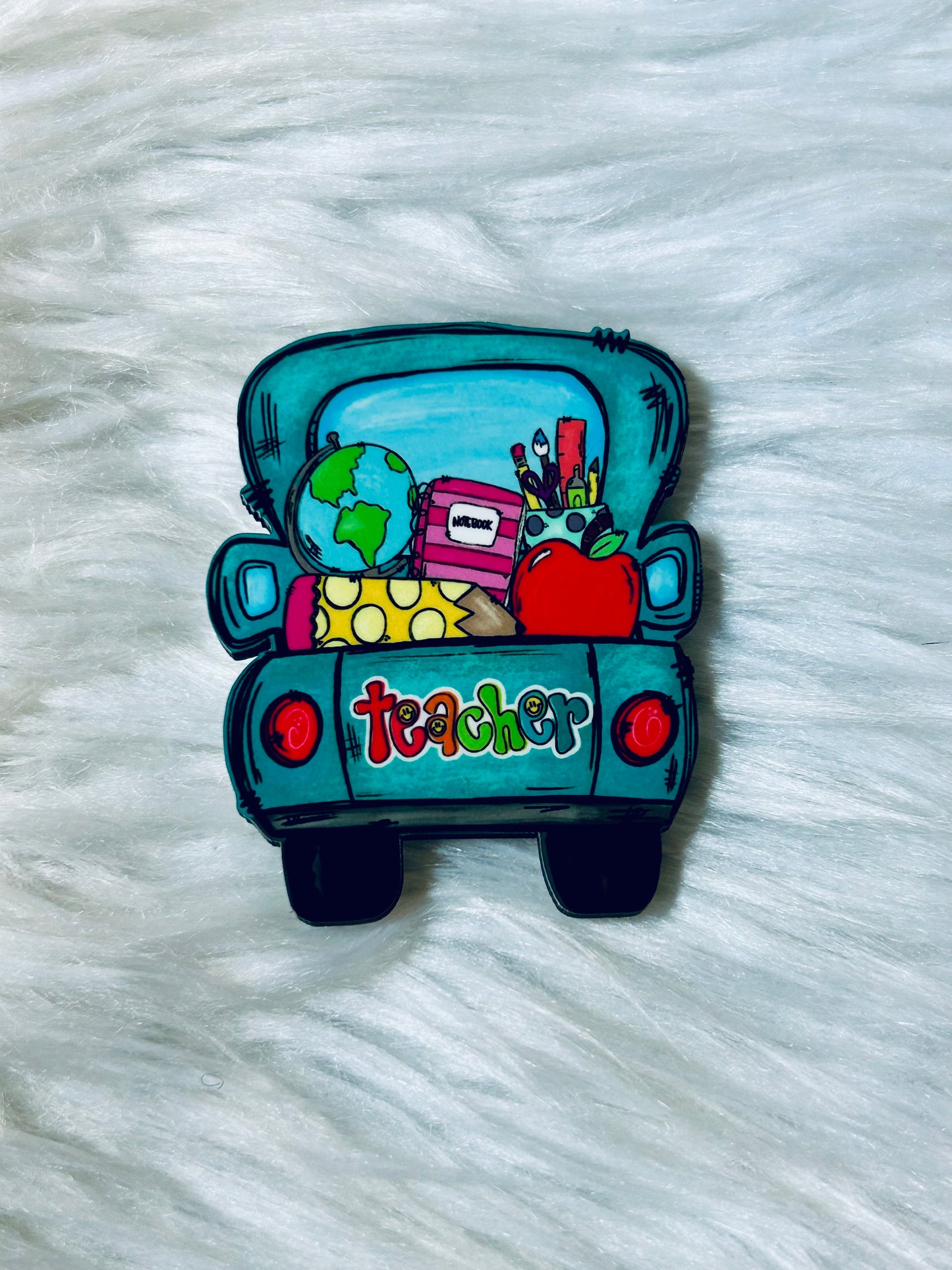 Teacher Truck Matte Magnet