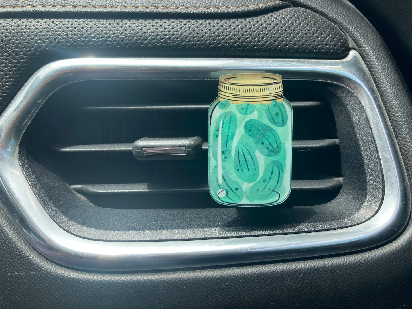 Pickles (MJ08) Mason Jar Acrylic 2" Vent Clip