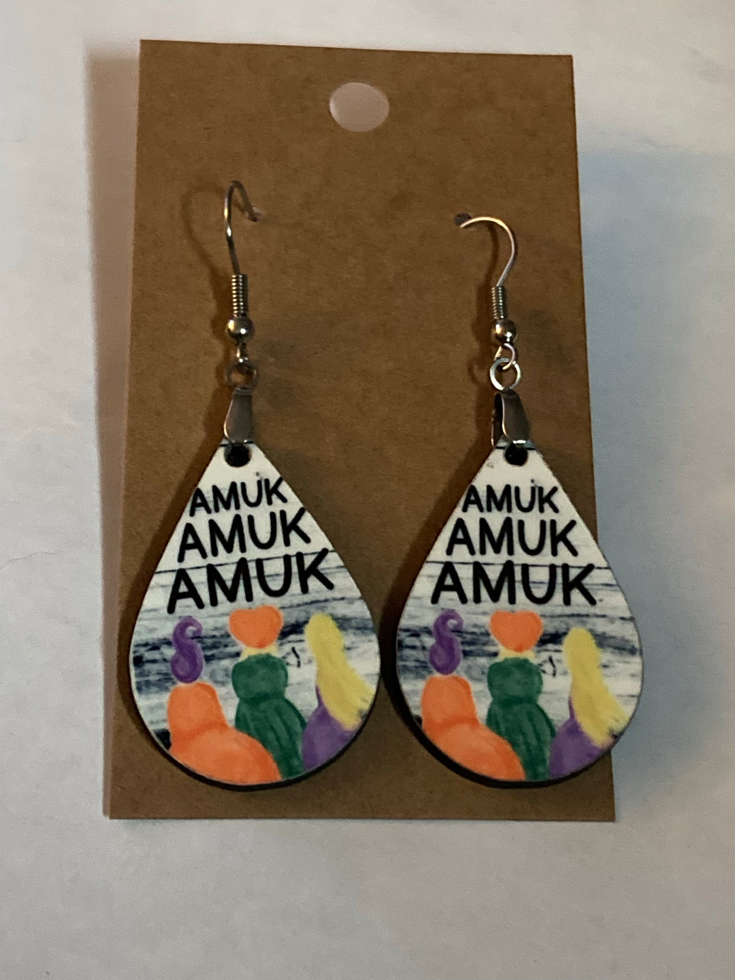 Amuck Amuck Amuck (TD21) - Tear Drop Earrings