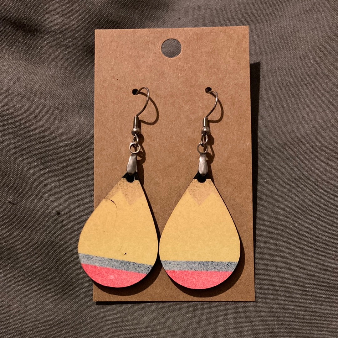 Pencil - Tear Drop Earrings