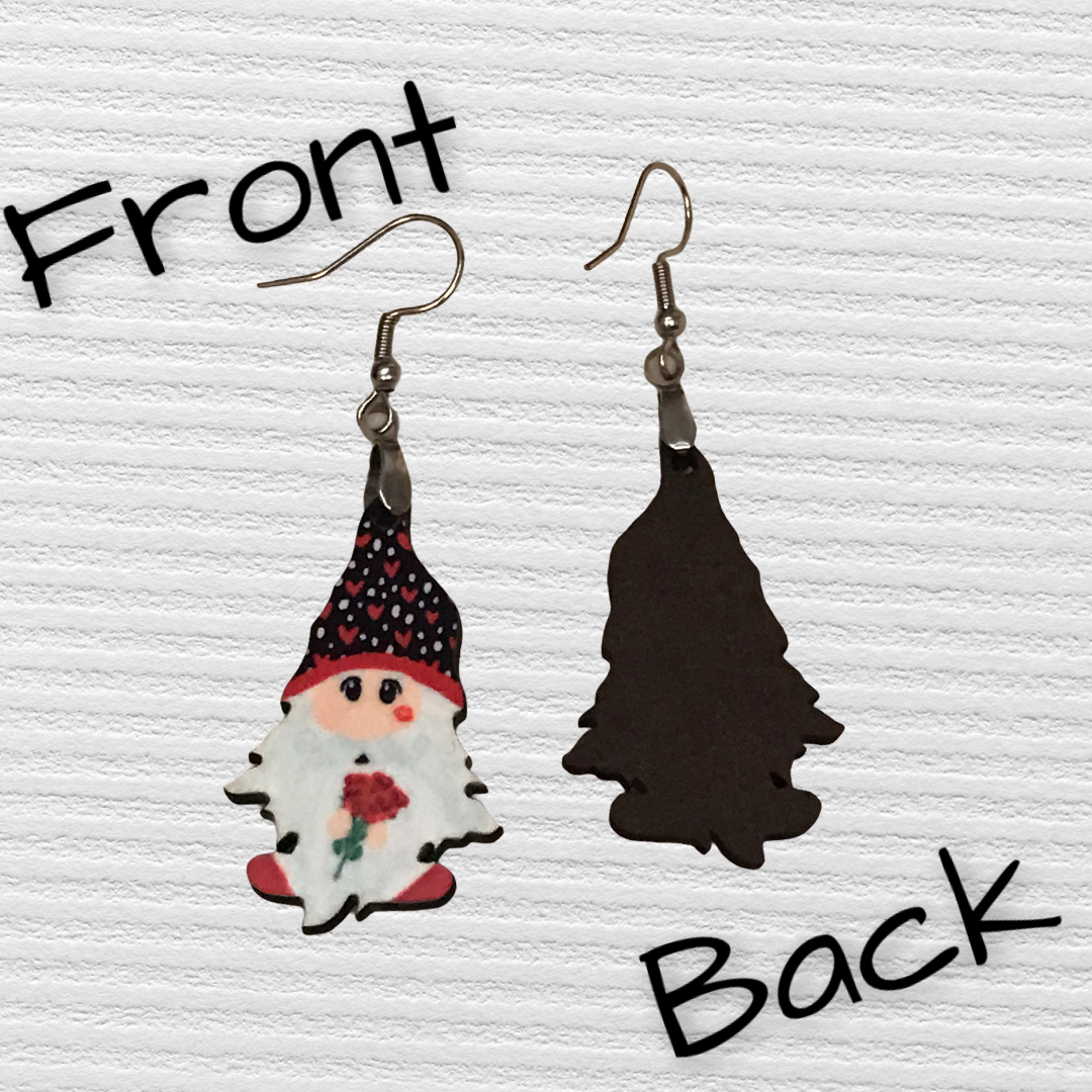 Rose (G22) Gnome 1.5" Earrings