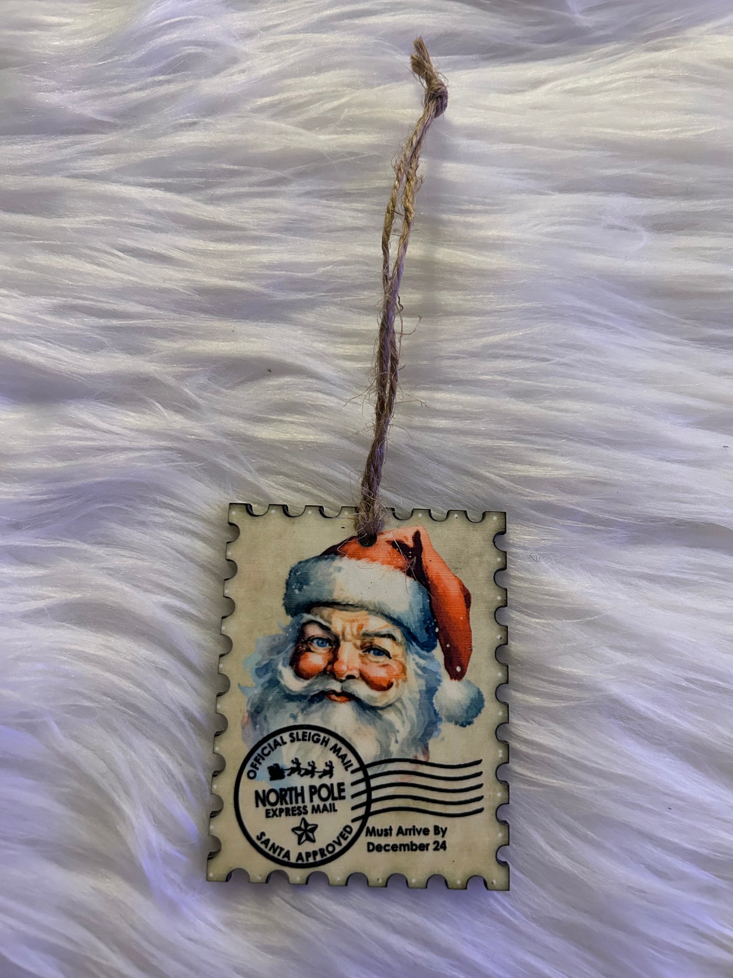 Santa (STS16) - Stamp Shape Ornament