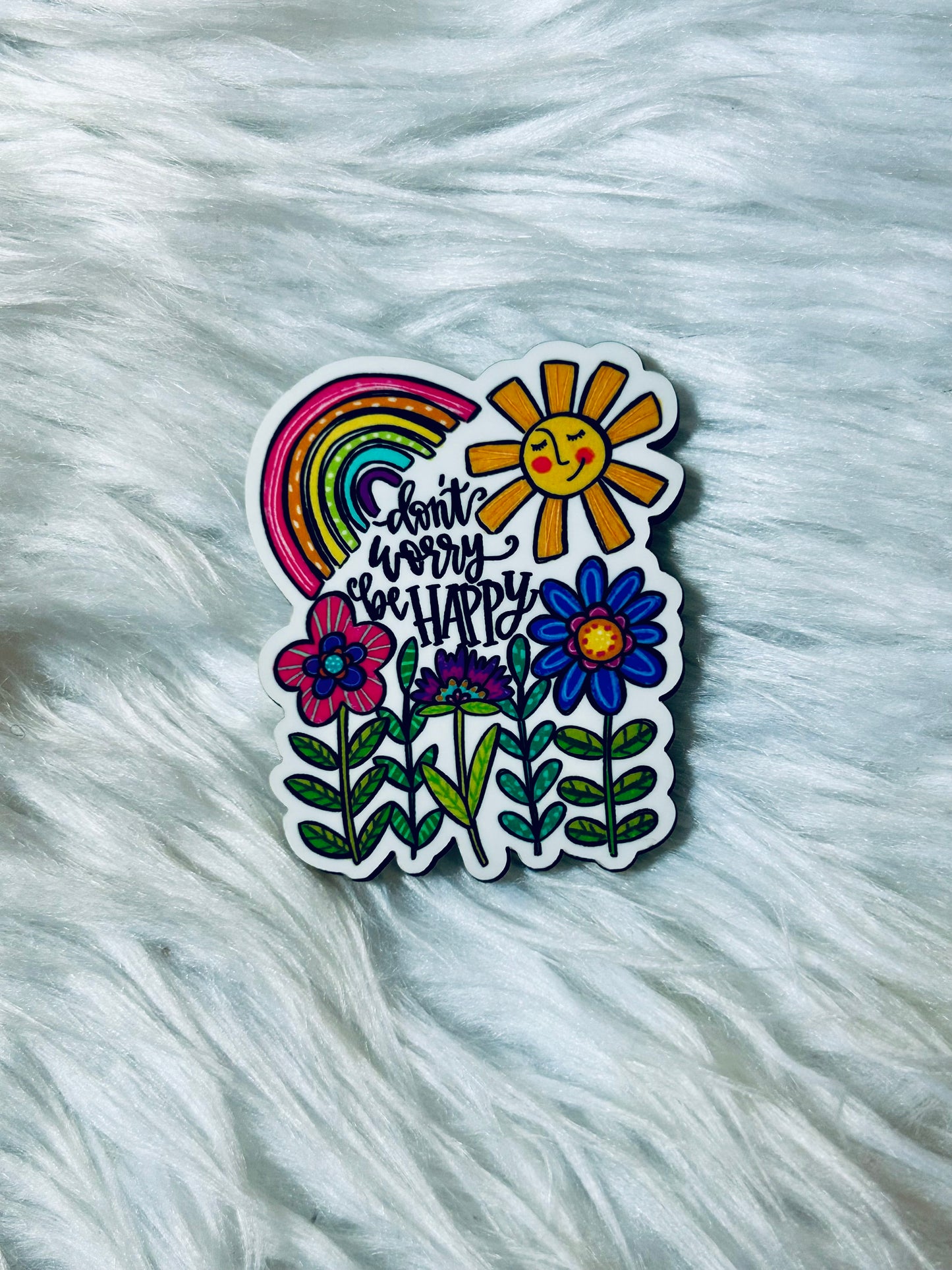 Don’t Worry Be Happy Matte Magnet