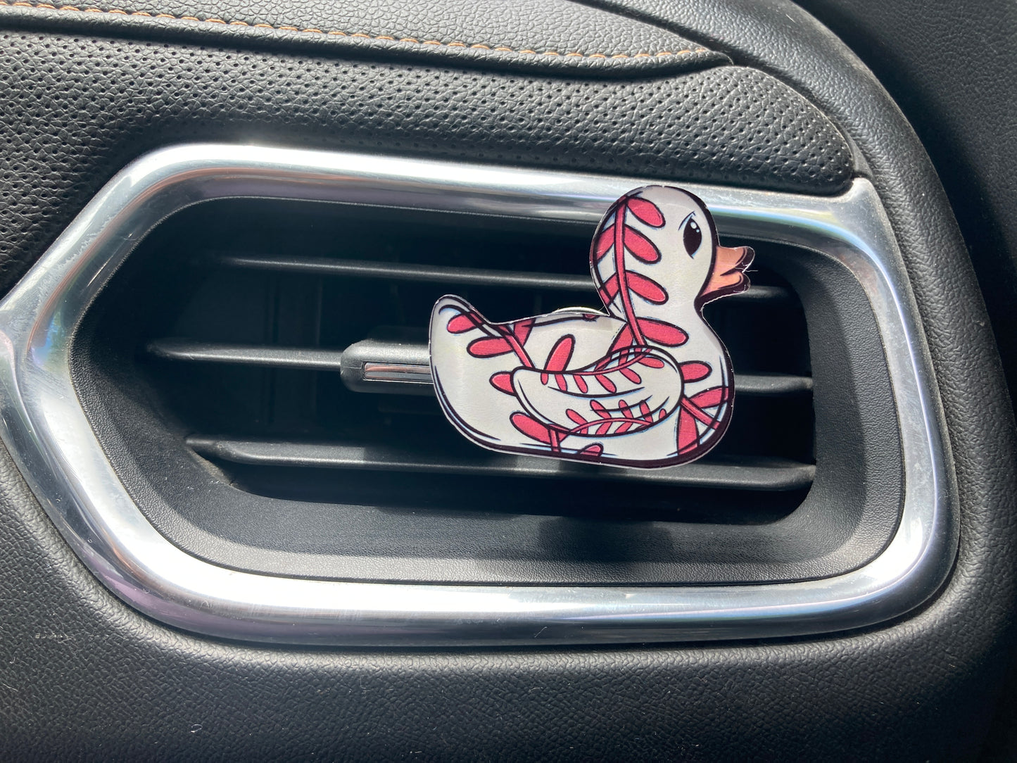 Baseball (DK02) Duck Acrylic 2" Vent Clip
