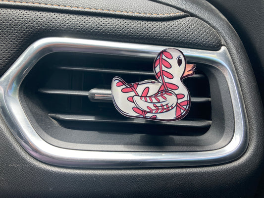 Baseball (DK02) Duck Acrylic 2" Vent Clip