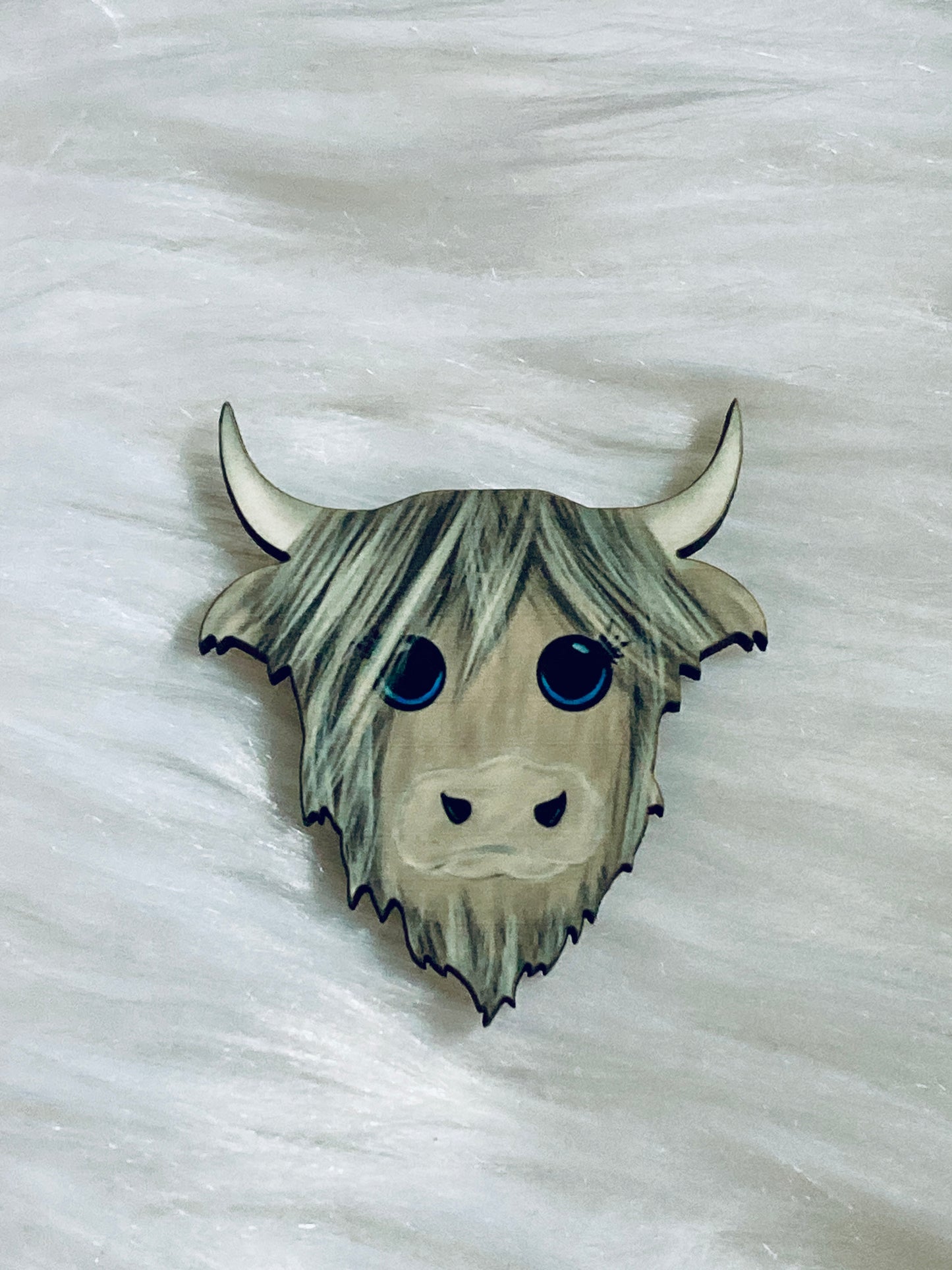 Highland Cow 2" Interchangable Shapes