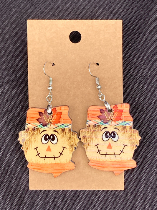 Leaves (SC04) - Scarecrow Earrings 1.5"