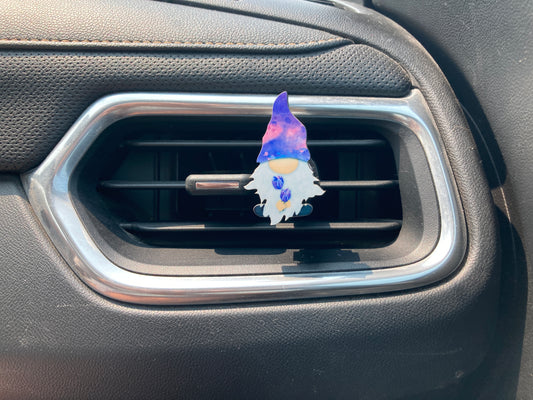 Purple Tulip (G29) Gnome with Feet 2" Vent Clip