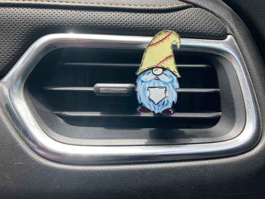 Softball Base (GN06) Gnome Acrylic 2" Vent Clip