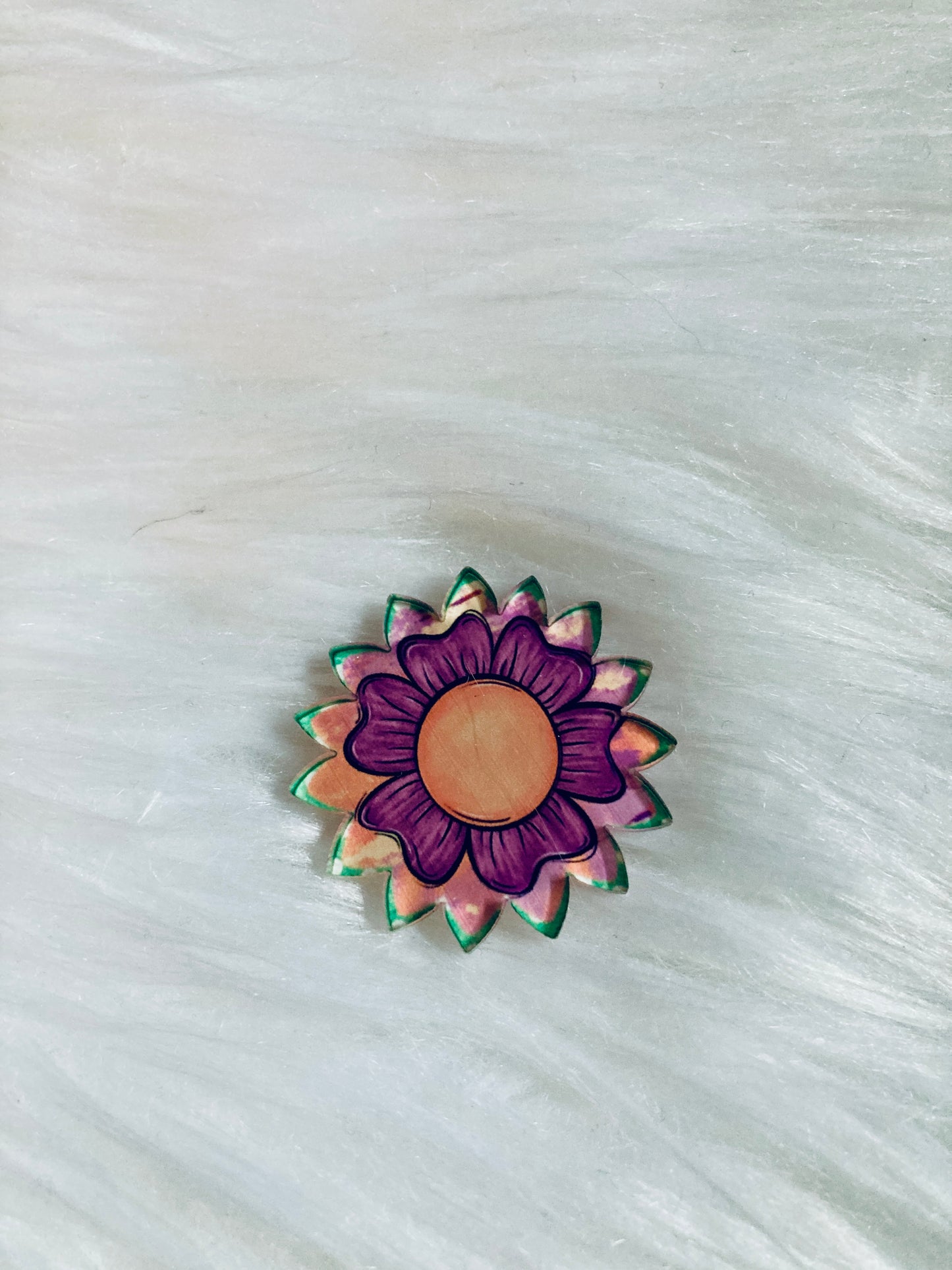 Sunflower Acrylic 1.5" Interchangeable Shape