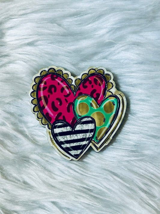 Bright Heart Trio Matte Magnet