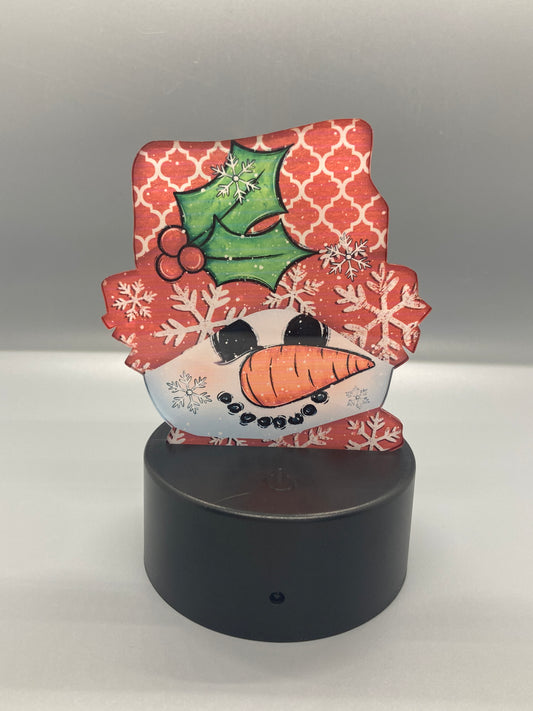 Snowman Holly Snowflake (SCL03) - Scarecrow Shape Light