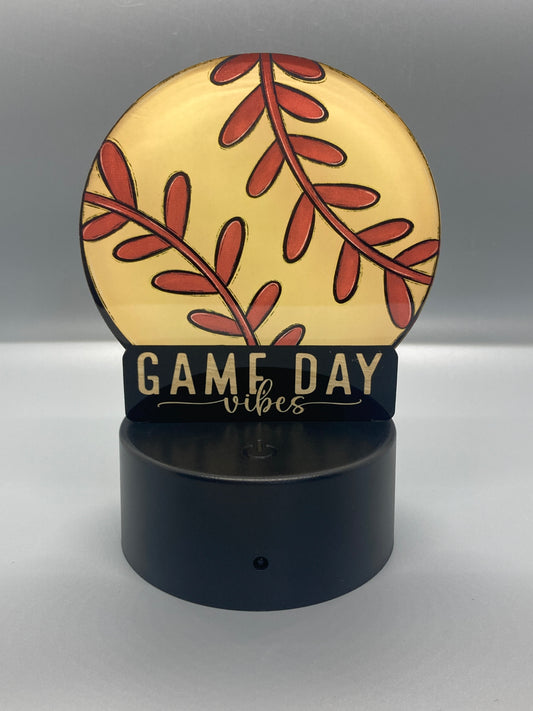 Softball Game Day (RL02) - Round Shape Light