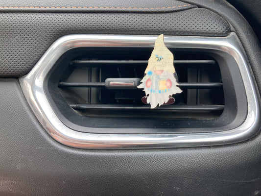 Bumblebee (G07) Gnome with Feet 2" Vent Clip