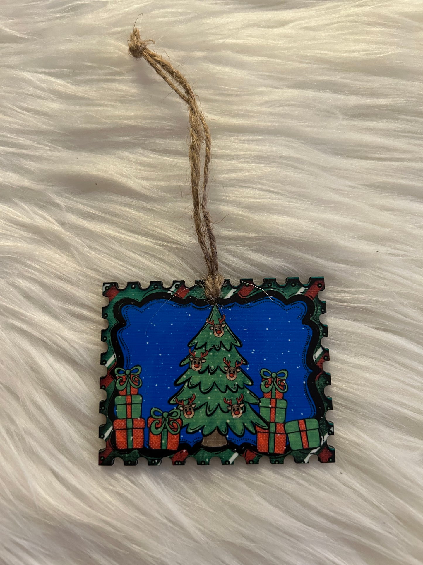 Christmas Tree (STS13) - Stamp Shape Ornament
