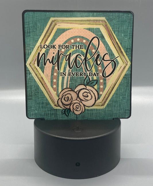 Look for the Miracles (SL11) - Square Shape Light