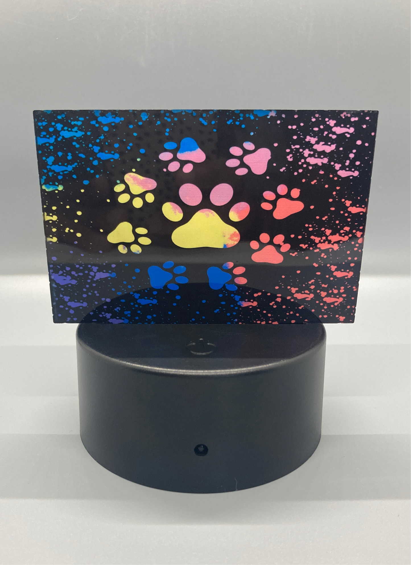 Multi Paw Print (RL07) - Rectangle Shape Light
