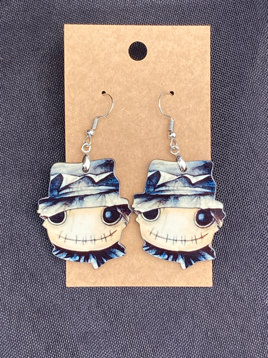 Scarecrow 2 (SC06) - Scarecrow Earrings 1.5"