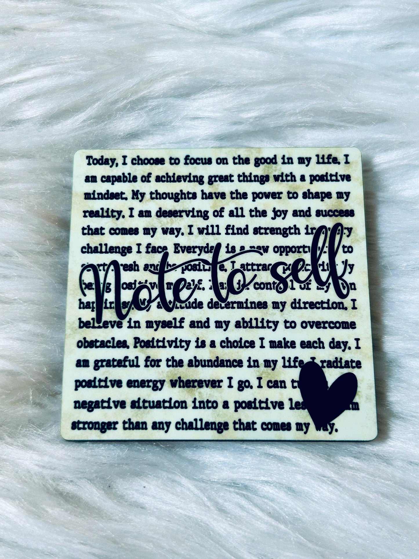 Note To Self Matte Magnet