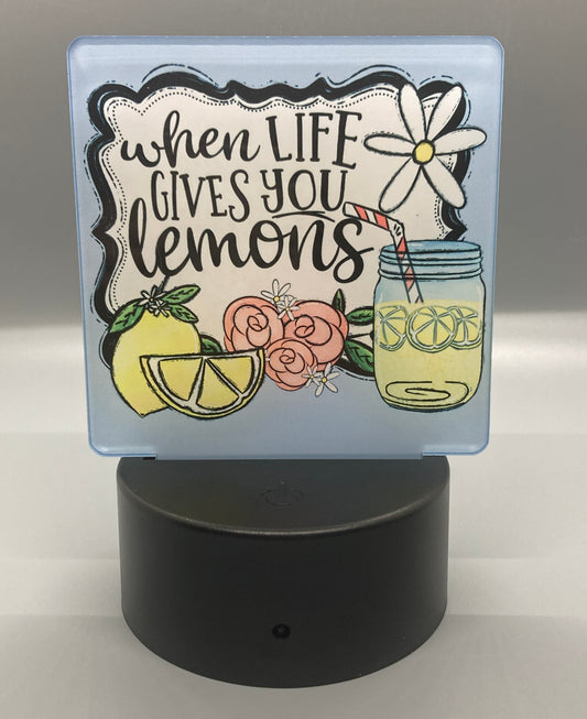 When Life Gives You Lemons (SL12) - Square Shape Light