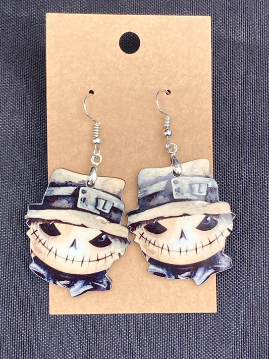 Scarecrow 1 (SC05) - Scarecrow Earrings 1.5"