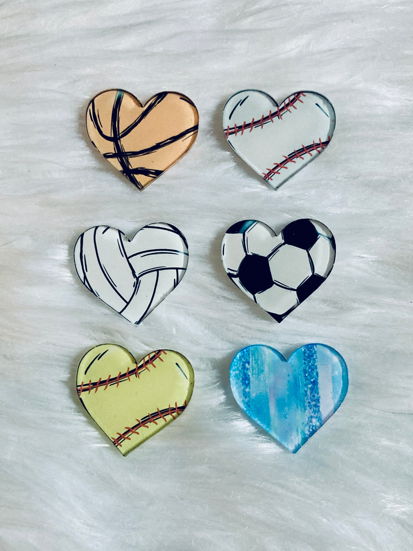 Heart Acrylic 1.5" Interchangable Shapes