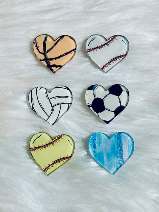 Heart Acrylic 1.5" Interchangable Shapes