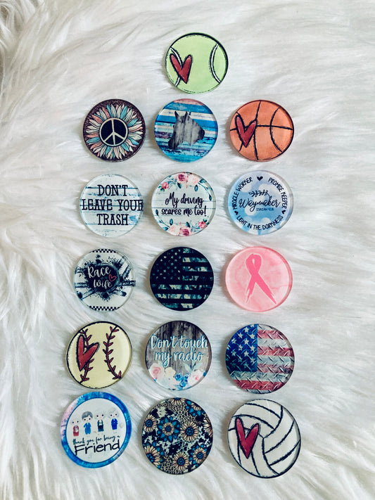 Round Acrylic 1.5" Interchangable Shapes
