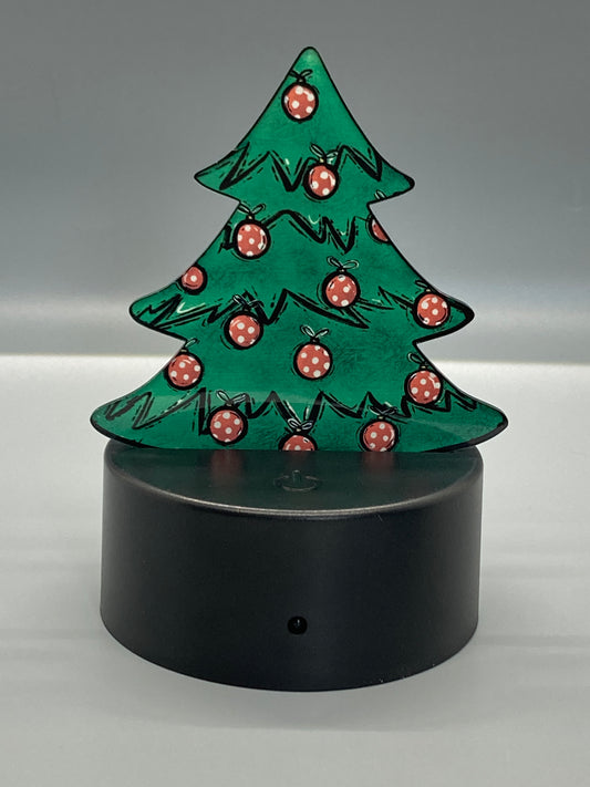 Red Polka Dots (CTL02) - Christmas Tree Shape Light
