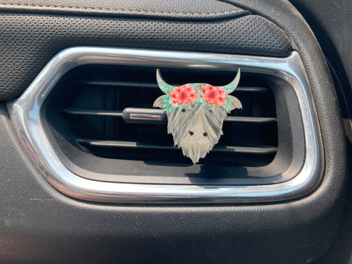 Summer Floral 2 (HC10) Highland Cow 2
