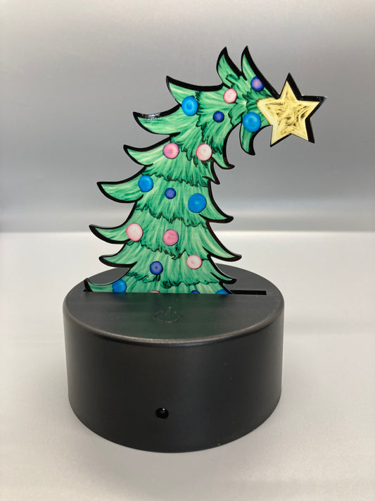 Blue and Purple (WTL01) - Whimsical Tree Shape Light