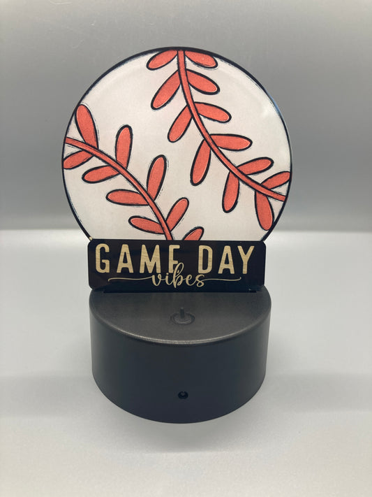 Baseball Game Day (RL01) - Round Shape Light