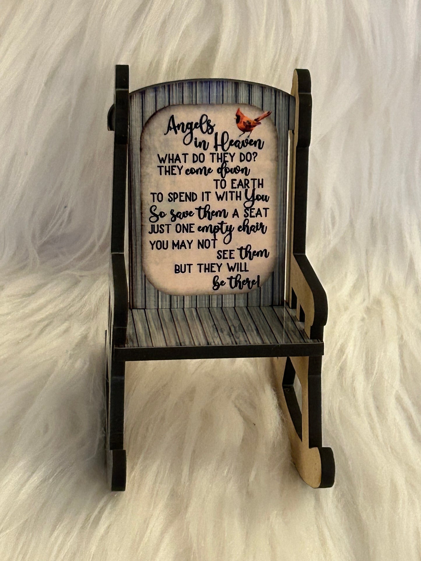 Angels in Heaven Cardinal (RC02) - Rocking Chair Shape