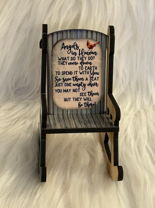 Angels in Heaven Cardinal (RC02) - Rocking Chair Shape
