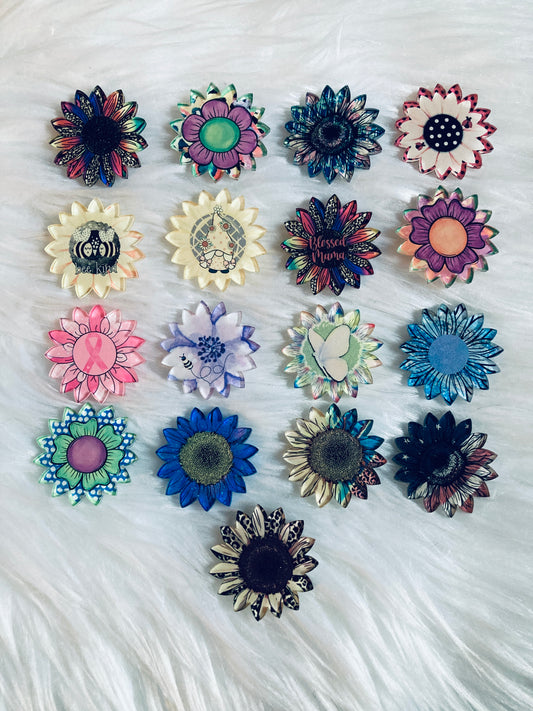 Sunflower Acrylic 1.5" Interchangeable Shape
