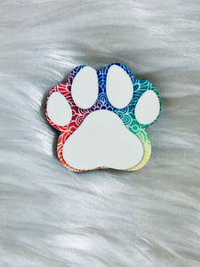 Paw Print 2" Interchangable Shapes