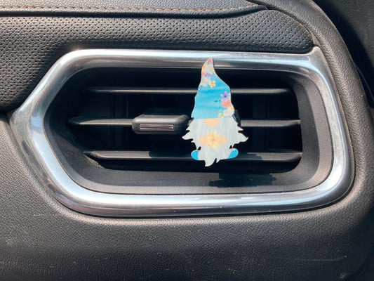 Floral (G17) Gnome with Feet 2" Vent Clip