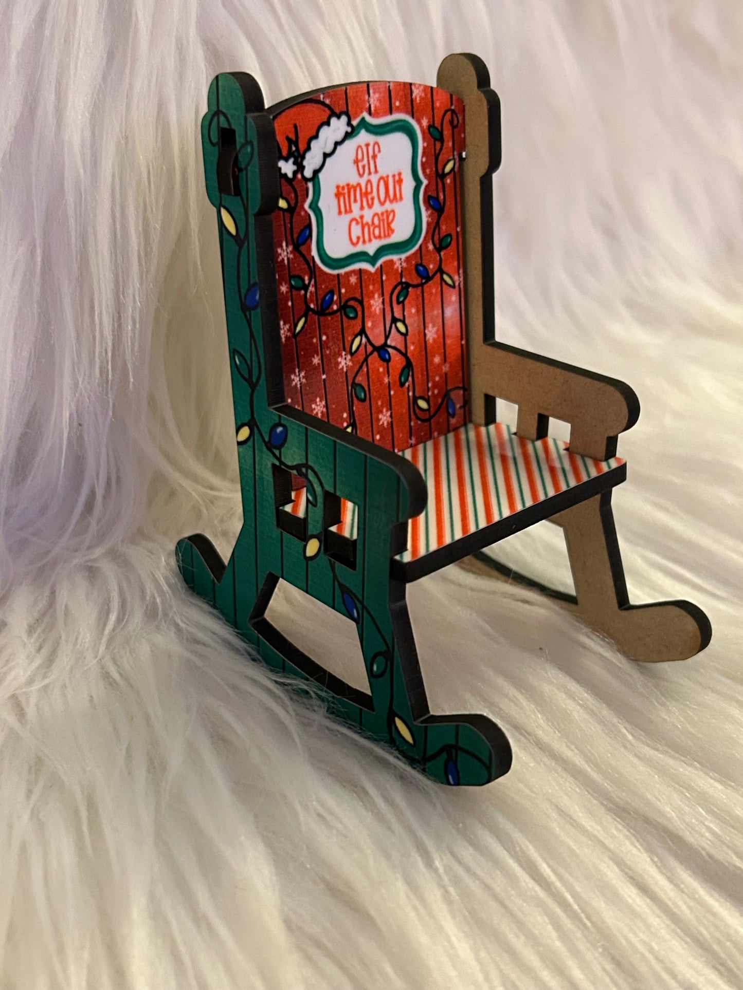Elf Time Out (RC01) - Rocking Chair Shape