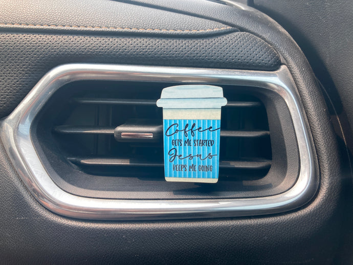 Coffee Gets Me Started Jesus Keeps Me Going (CM02) Coffee Cup 2